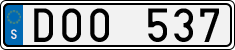 License plate of Sweden, Regular plates