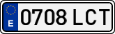 License plates of Spain, Ordinary (2000)
