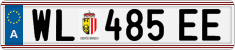 License plate of Austria, Regular plates