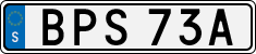 License plate of Sweden, Regular plates
