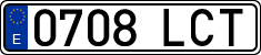 License plates of Spain, Ordinary (2000)