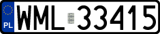 License plates of Poland, Regular car plates