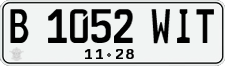 License plate of Indonesia, Regular plates
