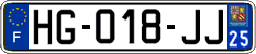 French license plate, SIV (ordinary)