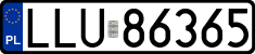 License plates of Poland, Regular car plates