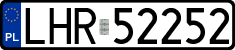 License plates of Poland, Regular car plates