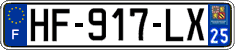 French license plate, SIV (ordinary)
