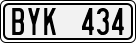 License plate of Sweden, Regular plates