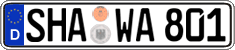 German license plate, Regular plates