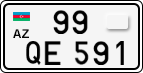 License plate of Azerbaijan, Cars