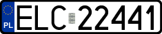 License plates of Poland, Regular car plates