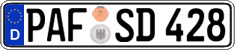 German license plate, Regular plates