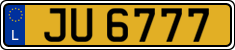 License plate of Luxembourg, 2003 year system