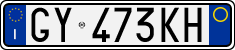 License plate of Italy, Cars (1994 year series)
