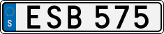 License plate of Sweden, Regular plates