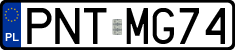 License plates of Poland, Regular car plates