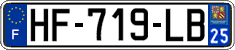 French license plate, SIV (ordinary)