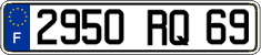 French license plate, FNI