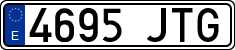 License plates of Spain, Ordinary (2000)