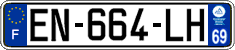 French license plate, SIV (ordinary)