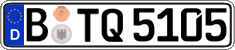 German license plate, Regular plates