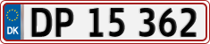 License plate of Denmark, Regular plates