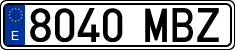 License plates of Spain, Ordinary (2000)