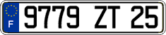 French license plate, FNI