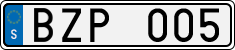 License plate of Sweden, Regular plates