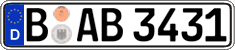 German license plate, Regular plates