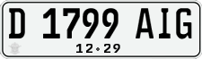 License plate of Indonesia, Regular plates