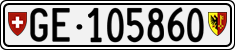 License plate of Switzerland, Cars