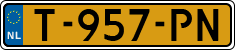 License plate of the Netherlands, Cars