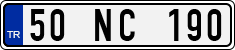 License plate of Turkey, Regular plates