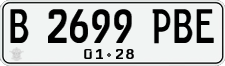 License plate of Indonesia, Regular plates