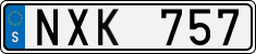 License plate of Sweden, Regular plates