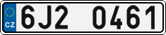 License plate of the Czech Republic, Cars (2001)