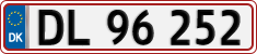 License plate of Denmark, Regular plates