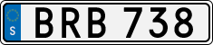 License plate of Sweden, Regular plates