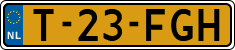 License plate of the Netherlands, Agricultural vehicles
