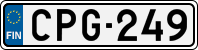License plate of Finland, Cars