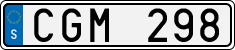 License plate of Sweden, Regular plates