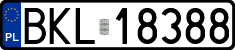 License plates of Poland, Regular car plates