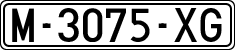 License plates of Spain, 1971 year series