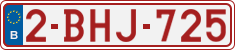 License plate of Belgium, Regular plates (2010)