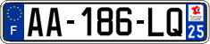 French license plate, SIV (ordinary)