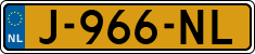 License plate of the Netherlands, Cars