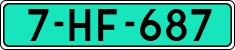 License plate of the Netherlands, Dealer (Regular)