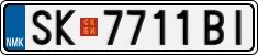 License plate of North Macedonia, Regular plates (2012)