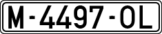 License plates of Spain, 1971 year series